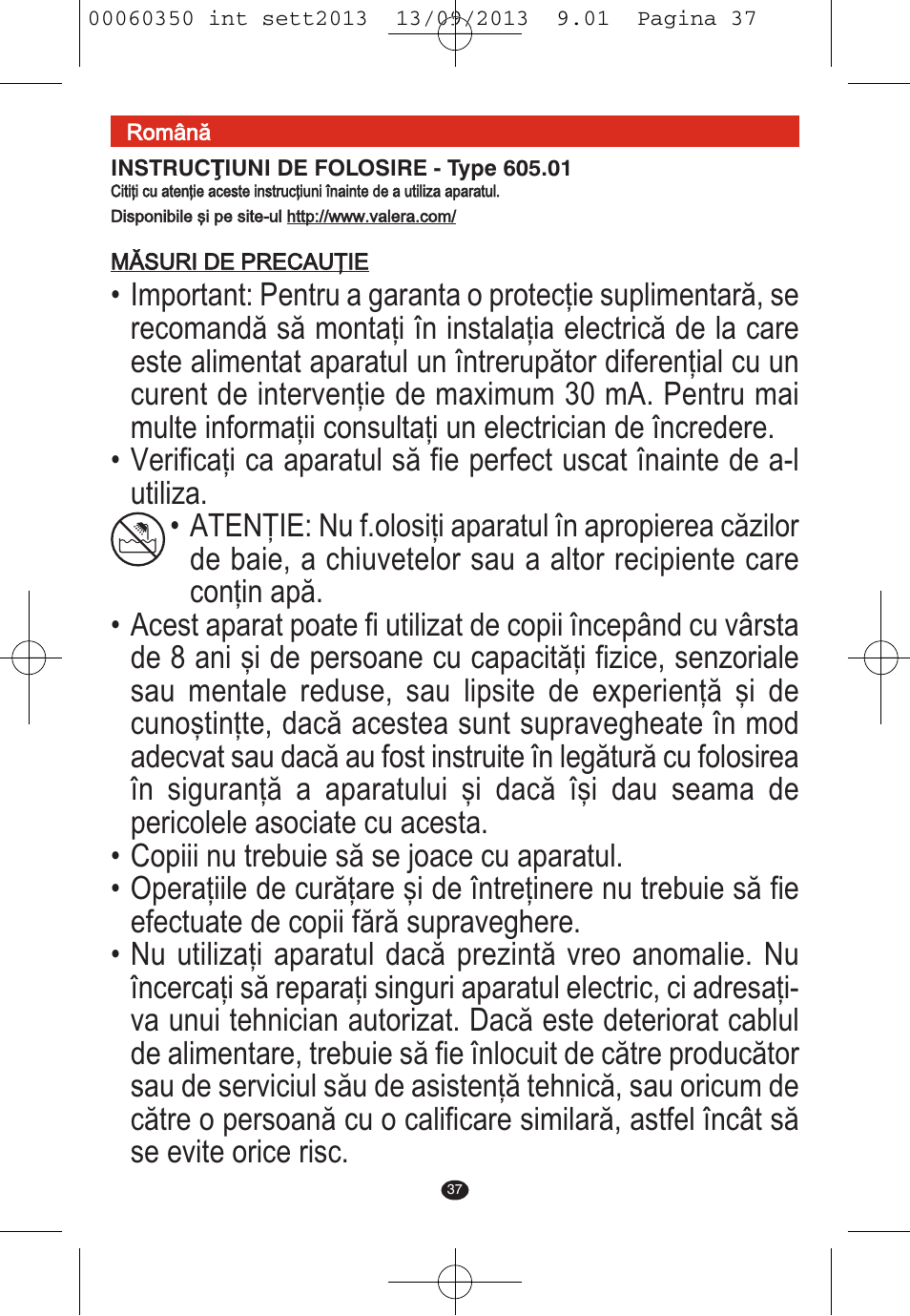 VALERA QUICK 24 User Manual | Page 35 / 62