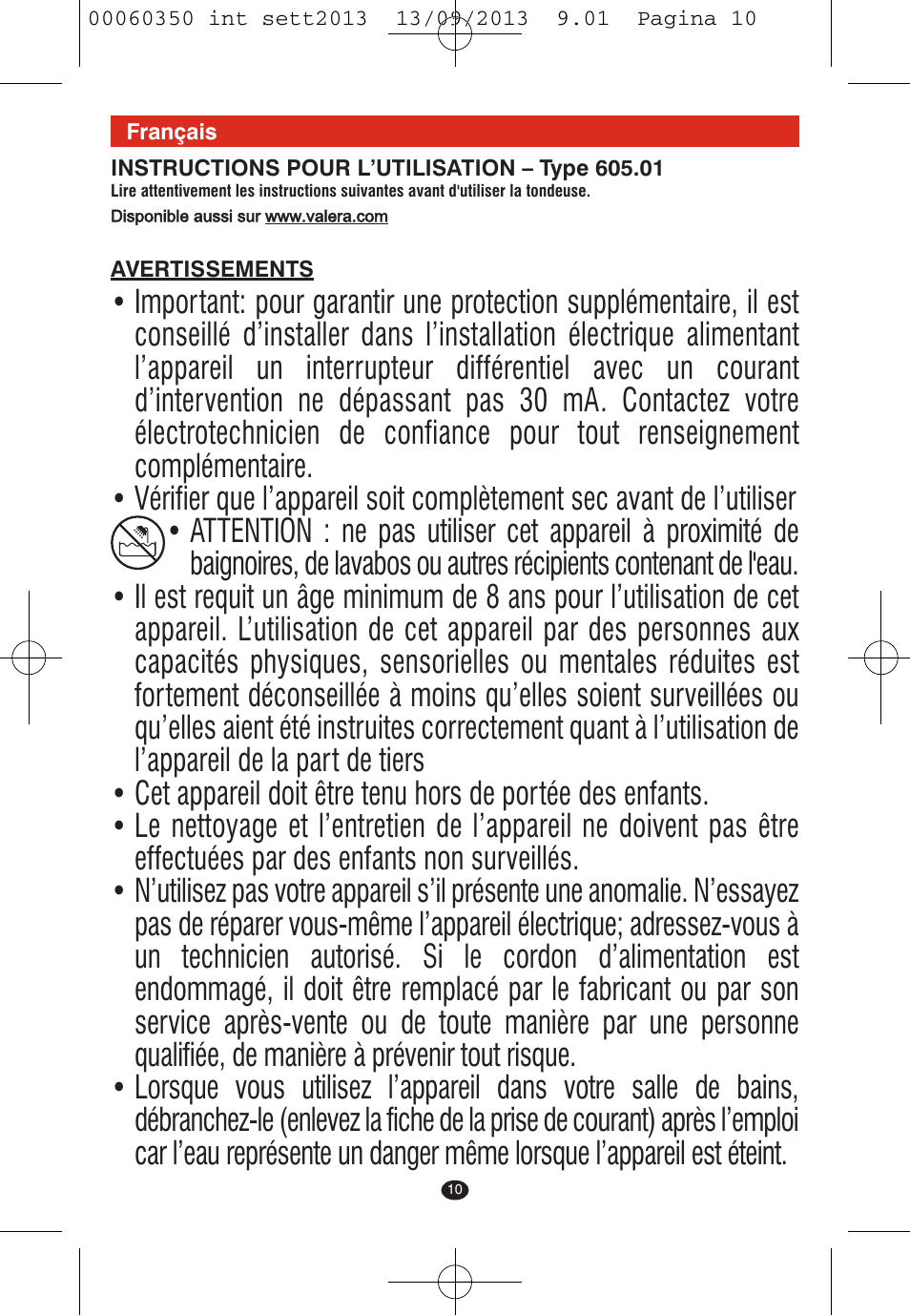 VALERA QUICK 24 User Manual | Page 8 / 62
