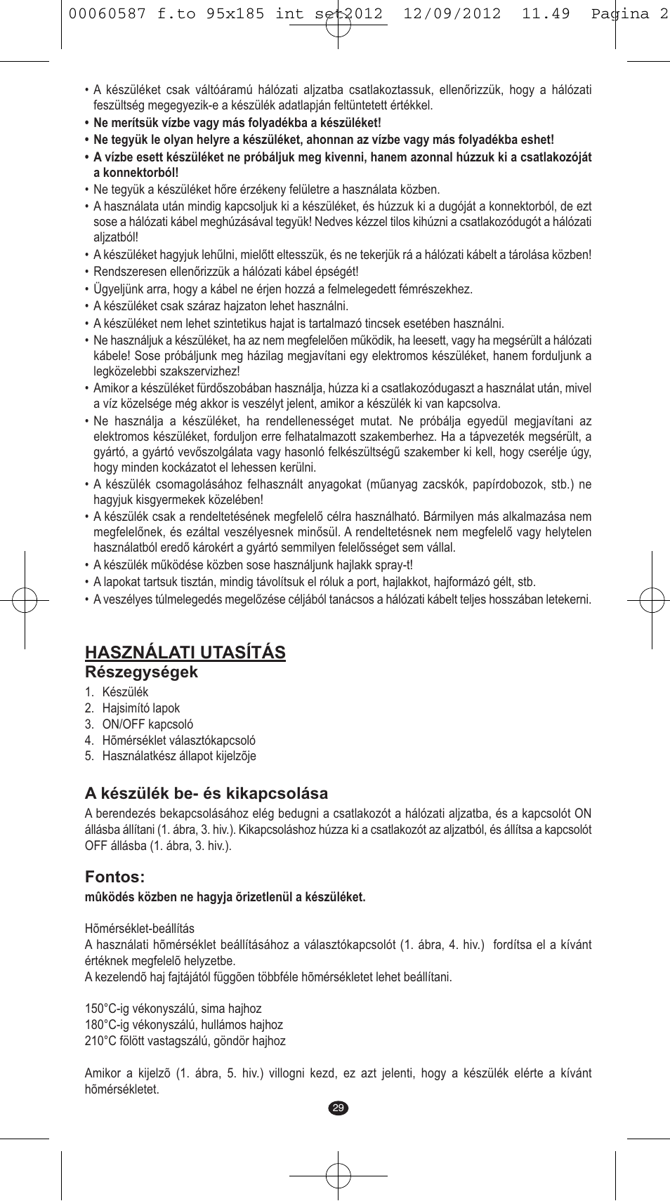 Használati utasítás | VALERA SYNTHESIS User Manual | Page 27 / 62