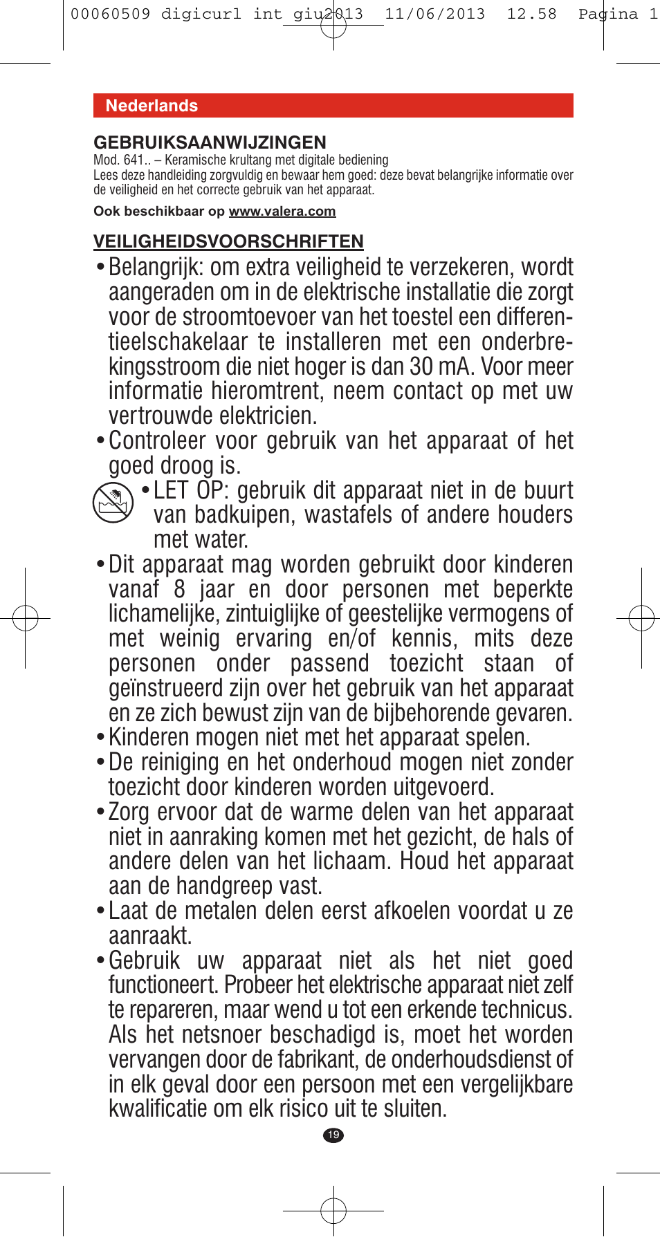 VALERA DIGICURL User Manual | Page 17 / 74