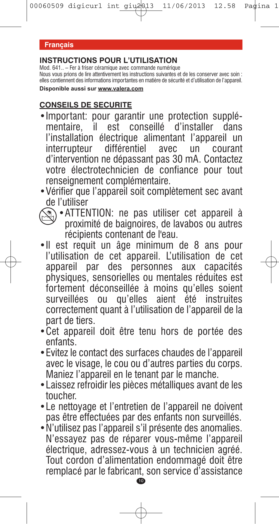 VALERA DIGICURL User Manual | Page 8 / 74