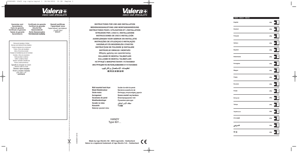 VALERA HANDY SILVER User Manual | 18 pages