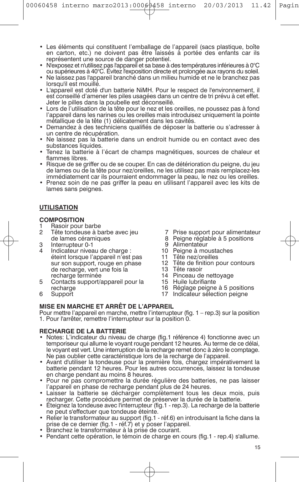 VALERA CONTOUR X CERAMIC User Manual | Page 11 / 74