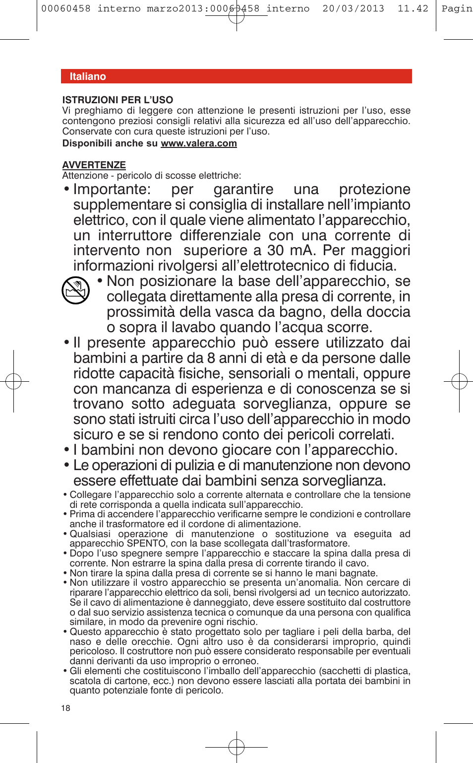 VALERA CONTOUR X CERAMIC User Manual | Page 14 / 74