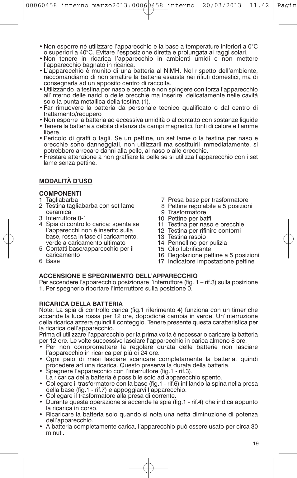 VALERA CONTOUR X CERAMIC User Manual | Page 15 / 74