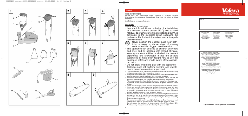 VALERA CONTOUR X CERAMIC User Manual | Page 2 / 74
