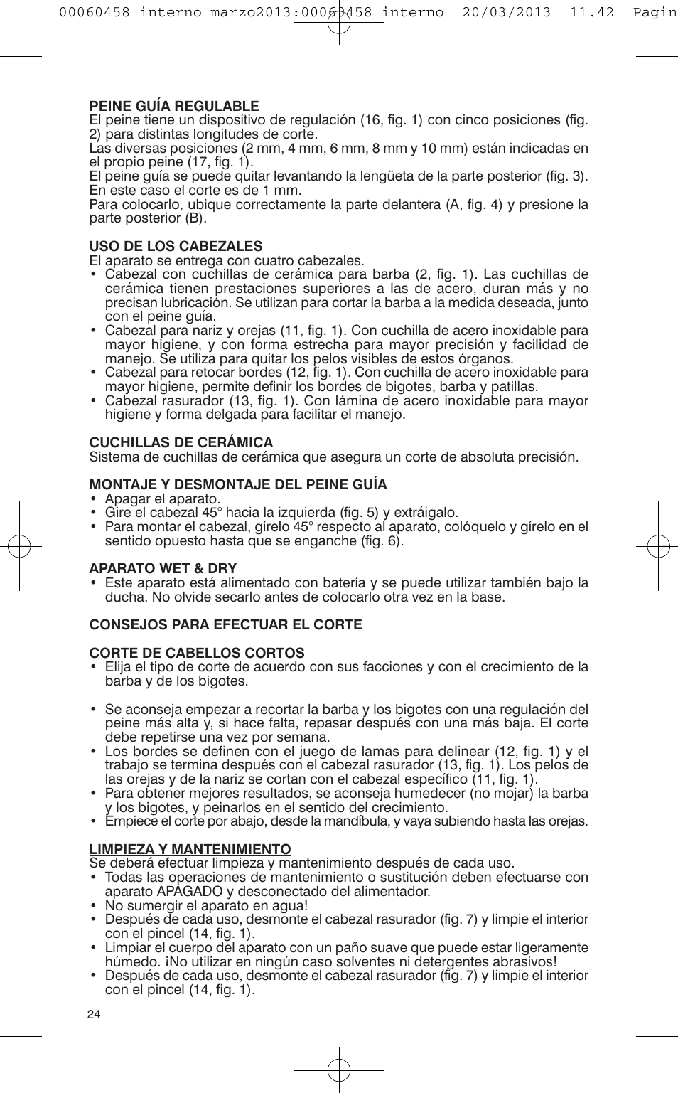 VALERA CONTOUR X CERAMIC User Manual | Page 20 / 74