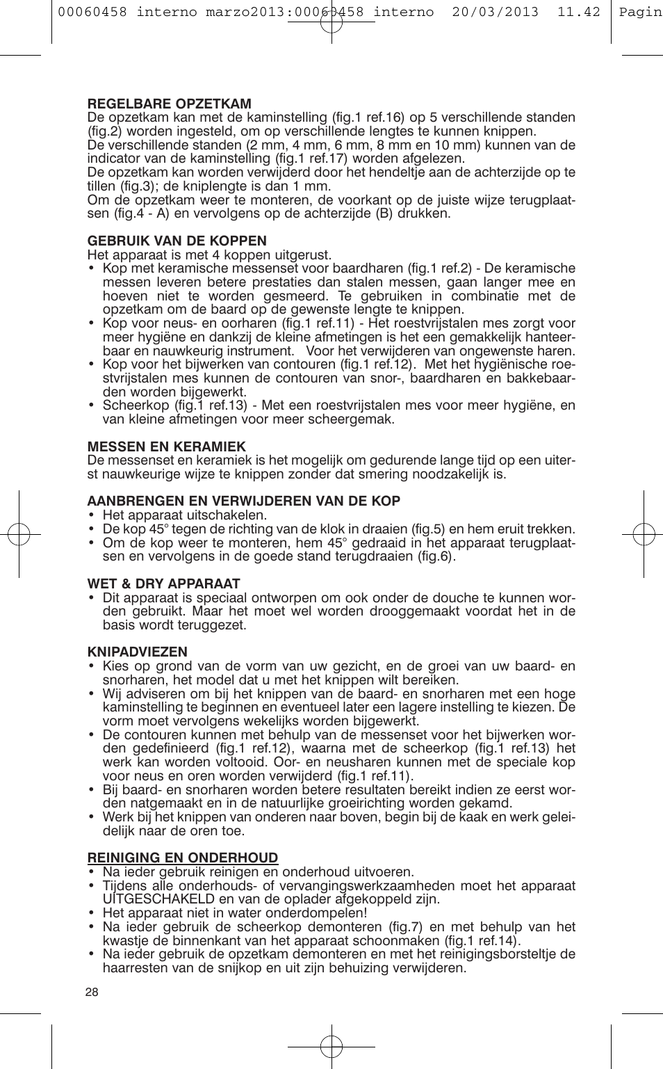 VALERA CONTOUR X CERAMIC User Manual | Page 24 / 74