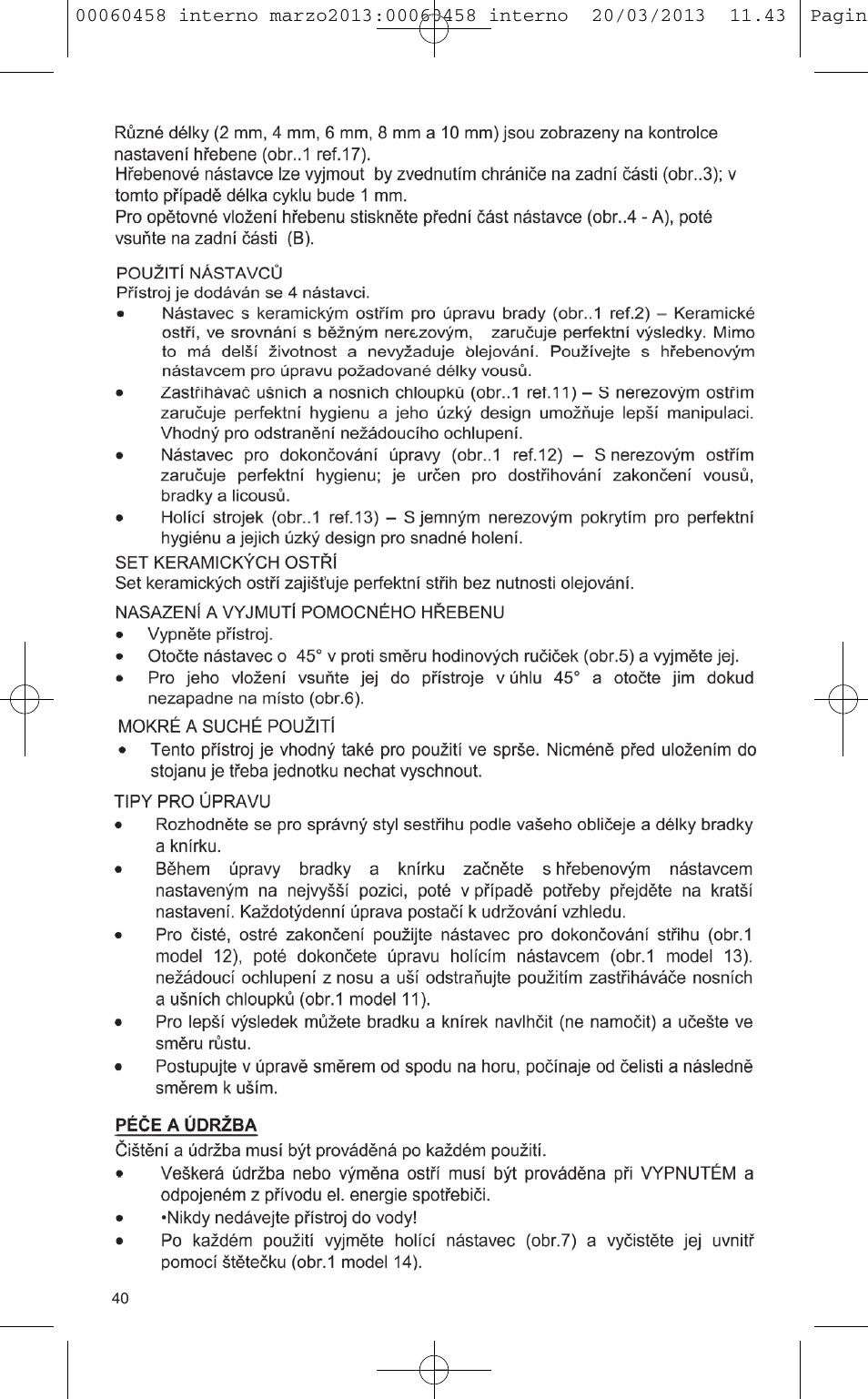 VALERA CONTOUR X CERAMIC User Manual | Page 36 / 74