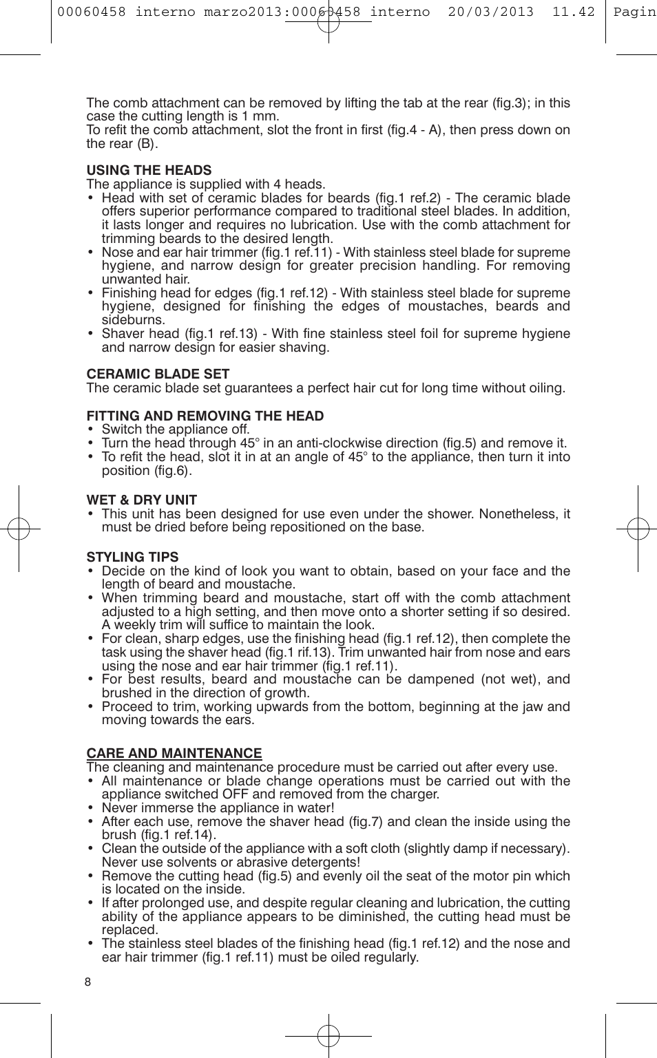 VALERA CONTOUR X CERAMIC User Manual | Page 4 / 74