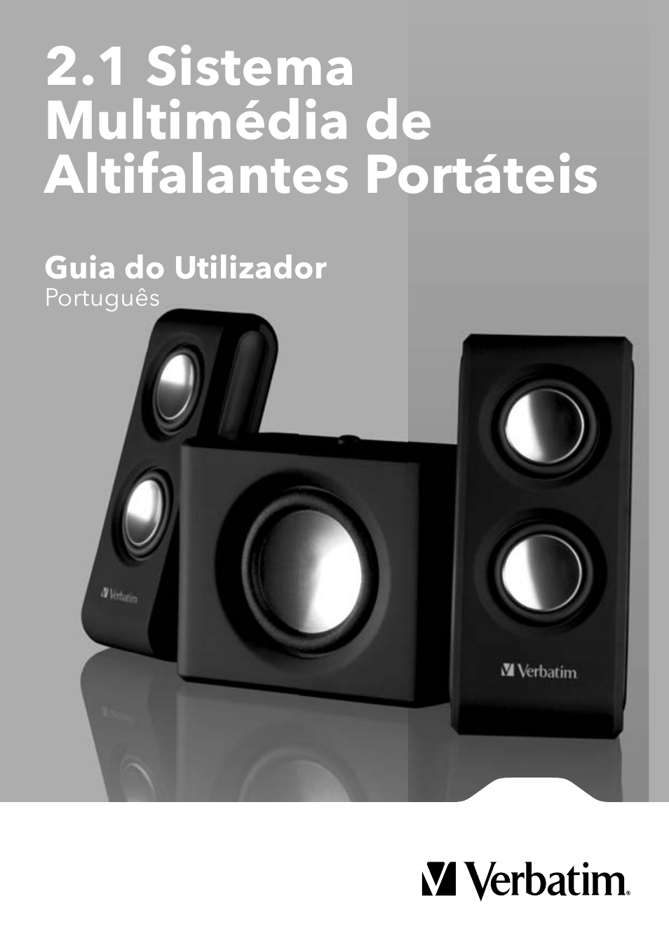 1 sistema multimédia de altifalantes portáteis | Verbatim 2.1 Multimedia Portable Speaker System User Manual | Page 21 / 48