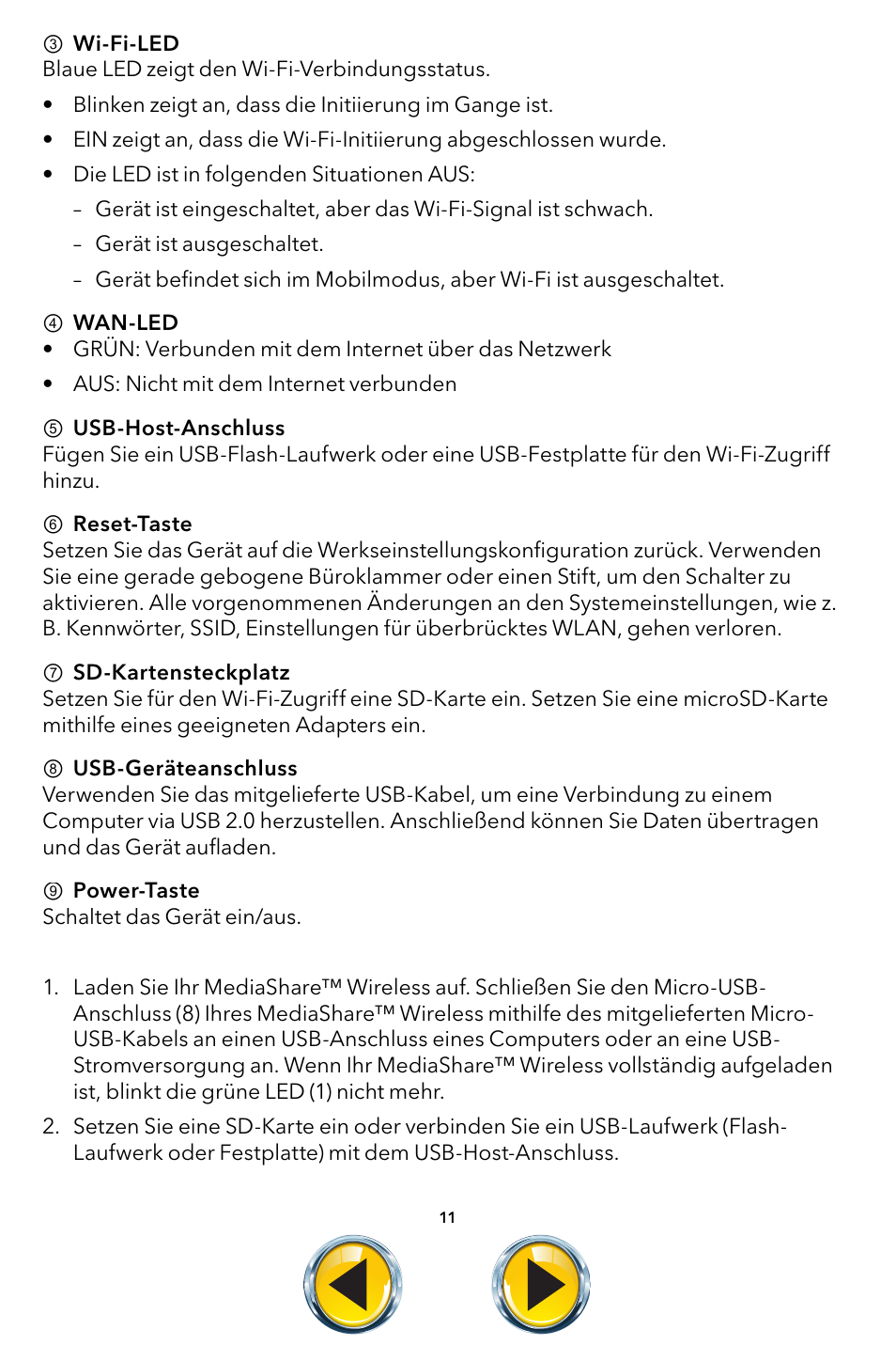 Verbatim MediaShare Wireless User Manual | Page 11 / 50
