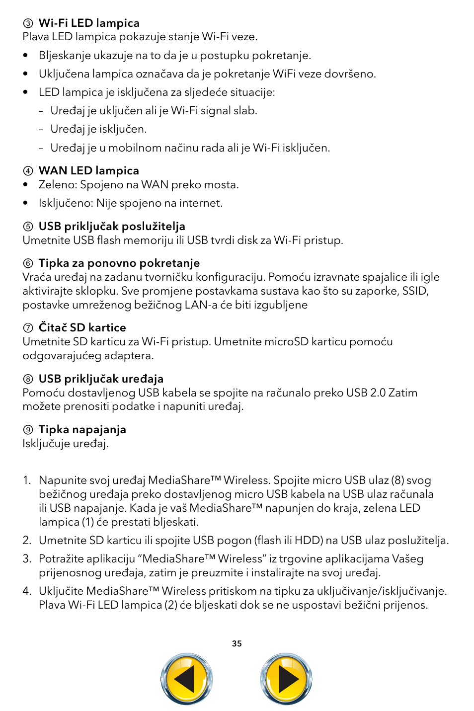 Verbatim MediaShare Wireless User Manual | Page 35 / 50