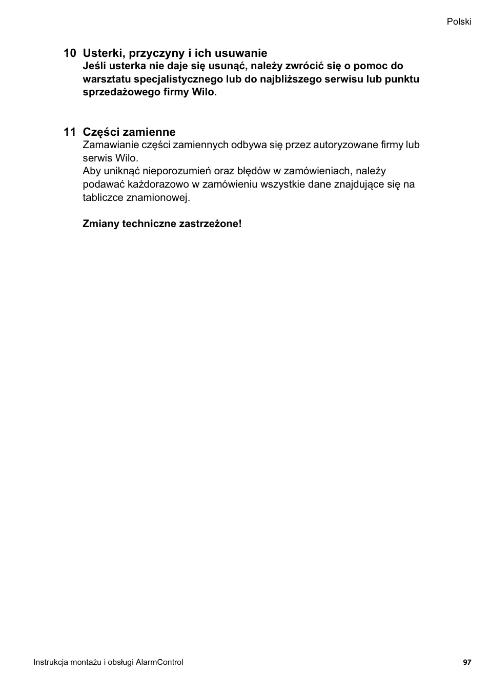 Wilo AlarmControl User Manual | Page 101 / 128