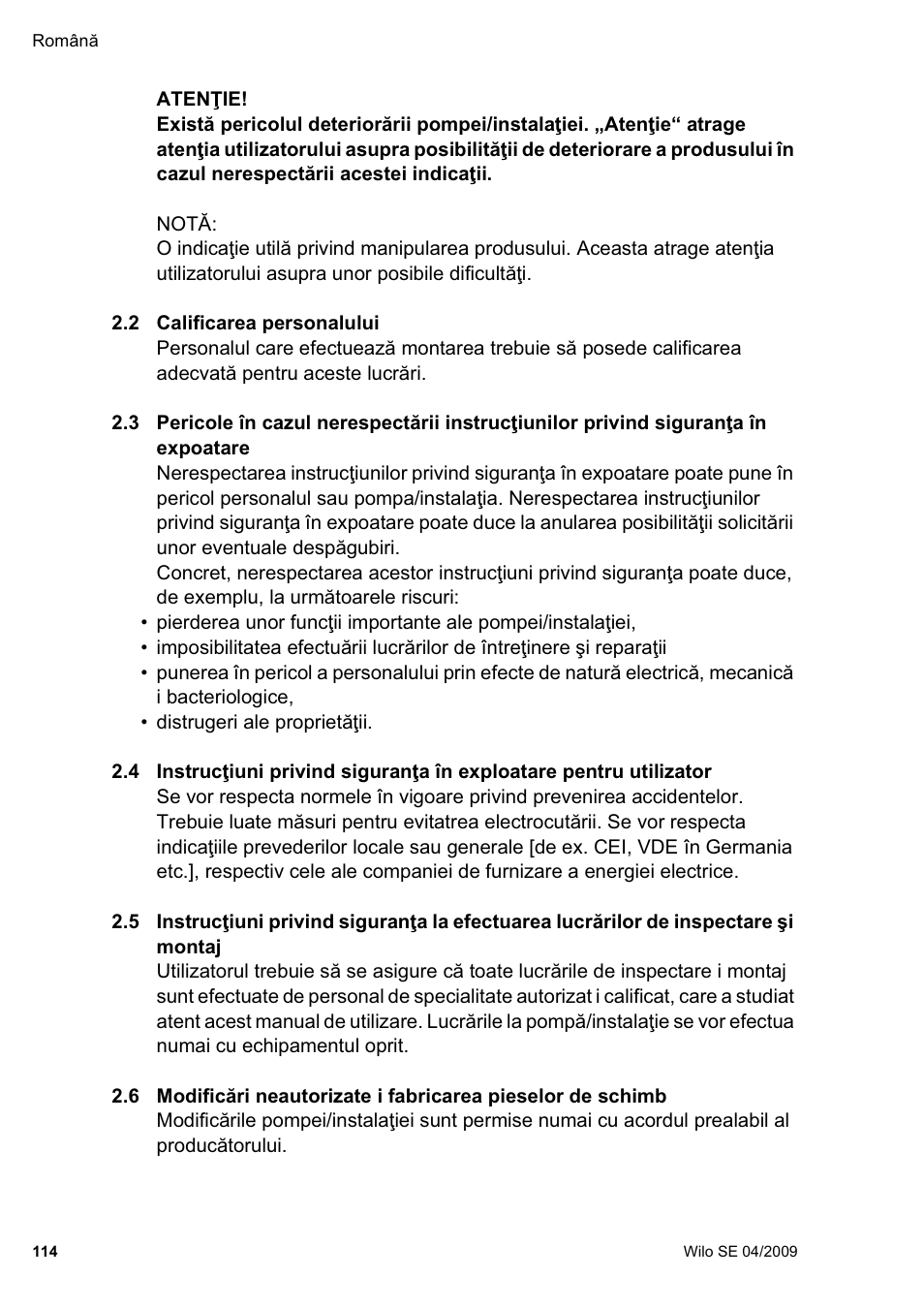 Wilo AlarmControl User Manual | Page 118 / 128