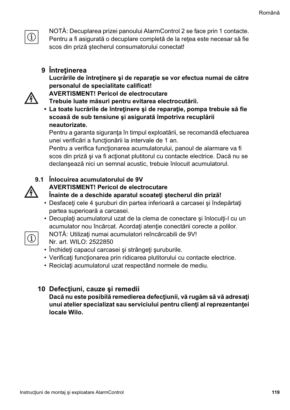 Wilo AlarmControl User Manual | Page 123 / 128
