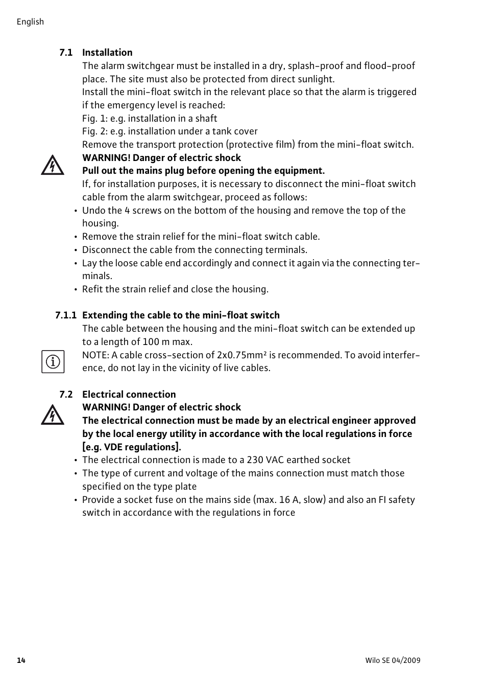 Wilo AlarmControl User Manual | Page 18 / 128