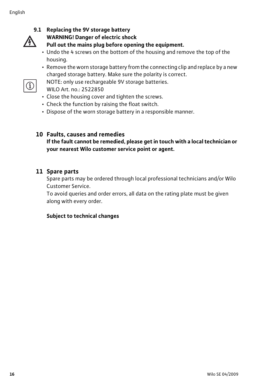 Wilo AlarmControl User Manual | Page 20 / 128
