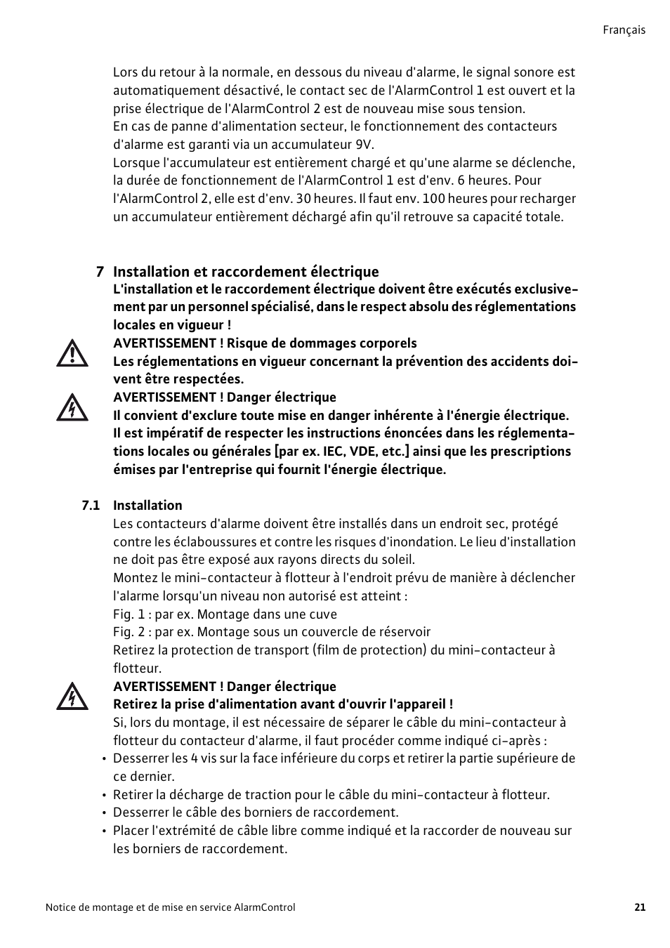 Wilo AlarmControl User Manual | Page 25 / 128