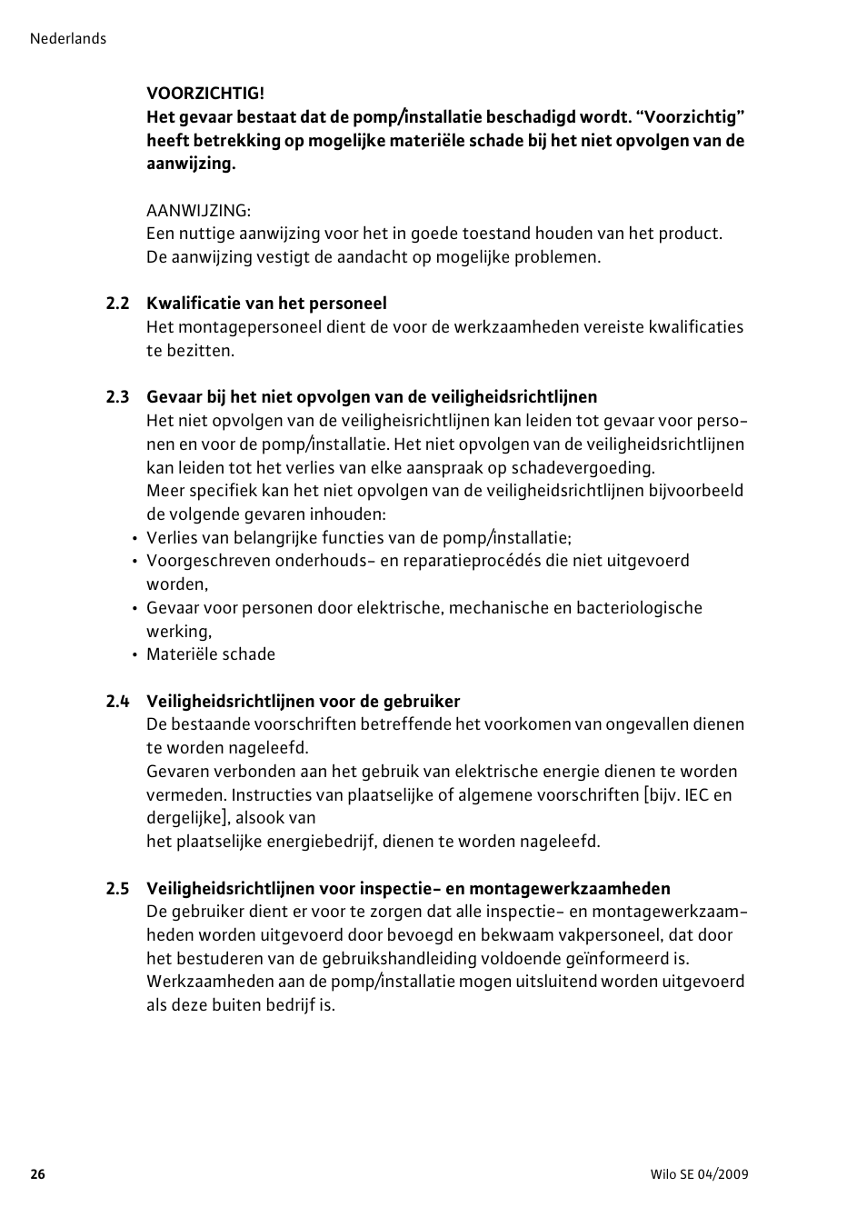 Wilo AlarmControl User Manual | Page 30 / 128