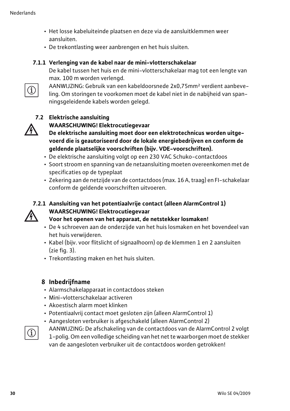 Wilo AlarmControl User Manual | Page 34 / 128