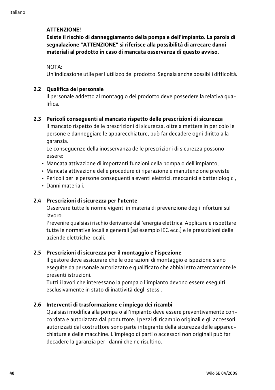Wilo AlarmControl User Manual | Page 44 / 128