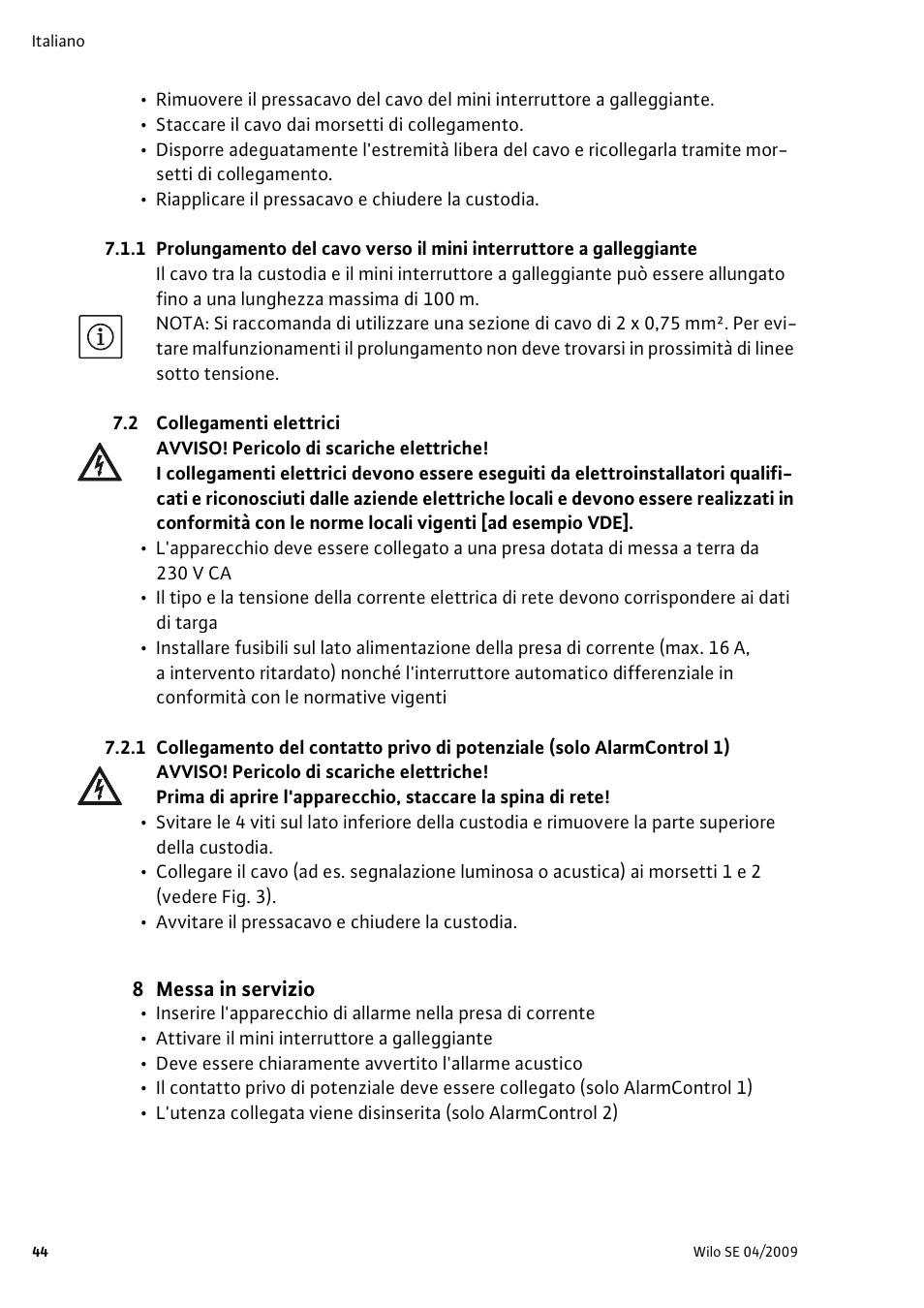 Wilo AlarmControl User Manual | Page 48 / 128