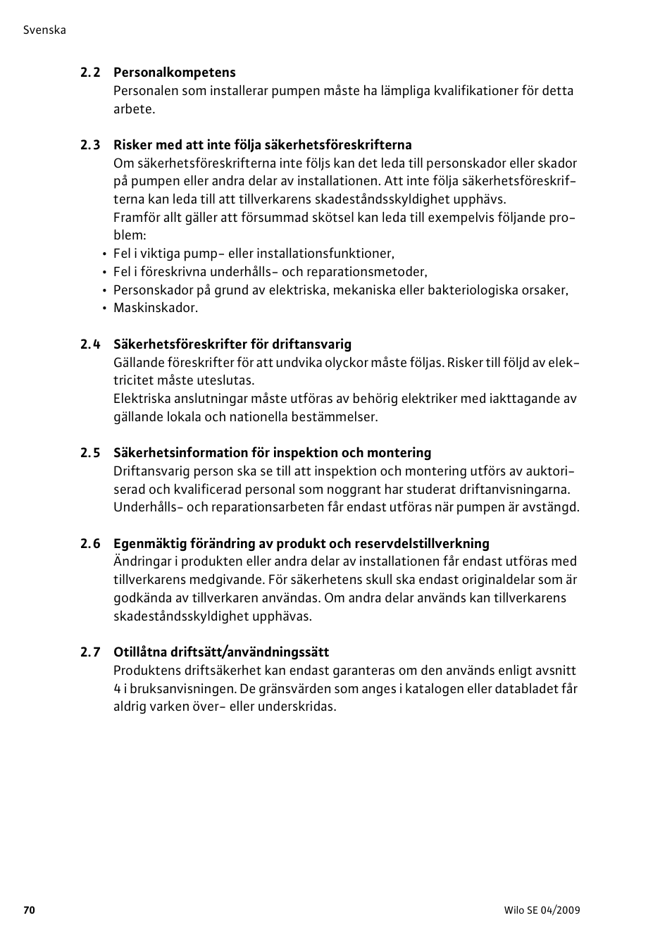 Wilo AlarmControl User Manual | Page 74 / 128