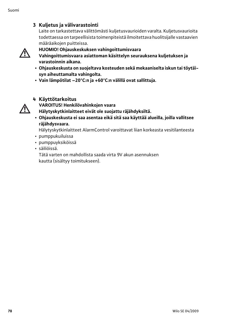 Wilo AlarmControl User Manual | Page 82 / 128