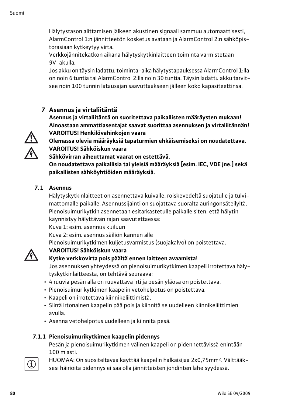Wilo AlarmControl User Manual | Page 84 / 128