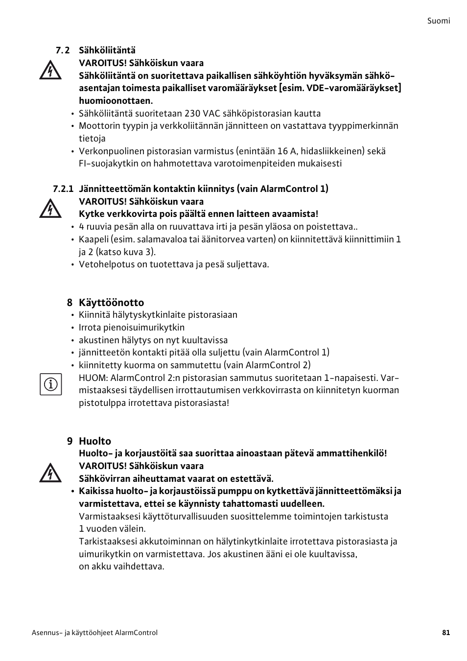 Wilo AlarmControl User Manual | Page 85 / 128