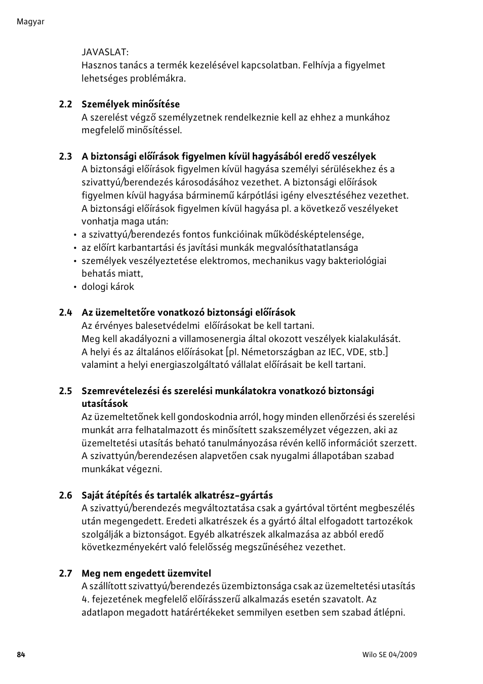 Wilo AlarmControl User Manual | Page 88 / 128