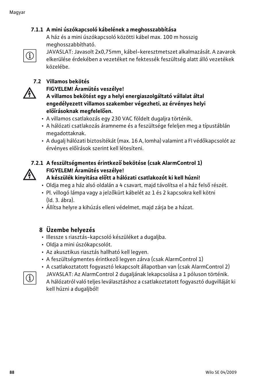 Wilo AlarmControl User Manual | Page 92 / 128