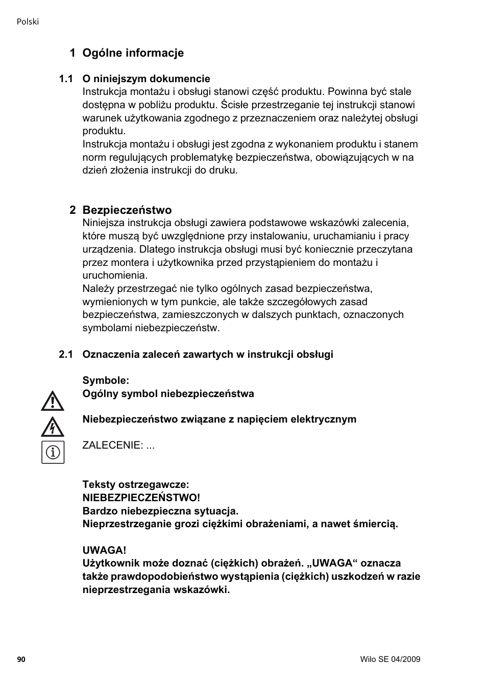 Wilo AlarmControl User Manual | Page 94 / 128