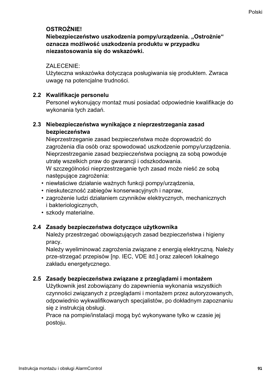 Wilo AlarmControl User Manual | Page 95 / 128