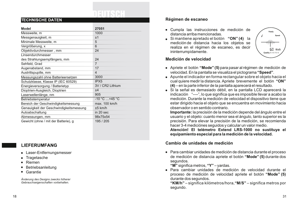Yukon EXTEND LRS-1000 User Manual | Page 20 / 26