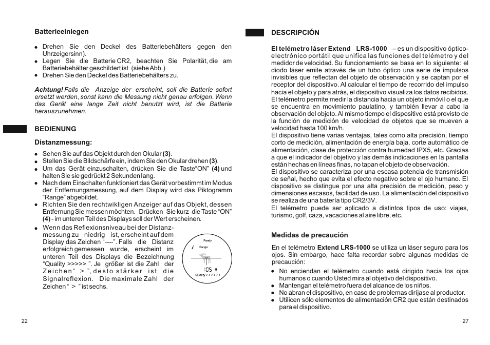 Yukon EXTEND LRS-1000 User Manual | Page 24 / 26