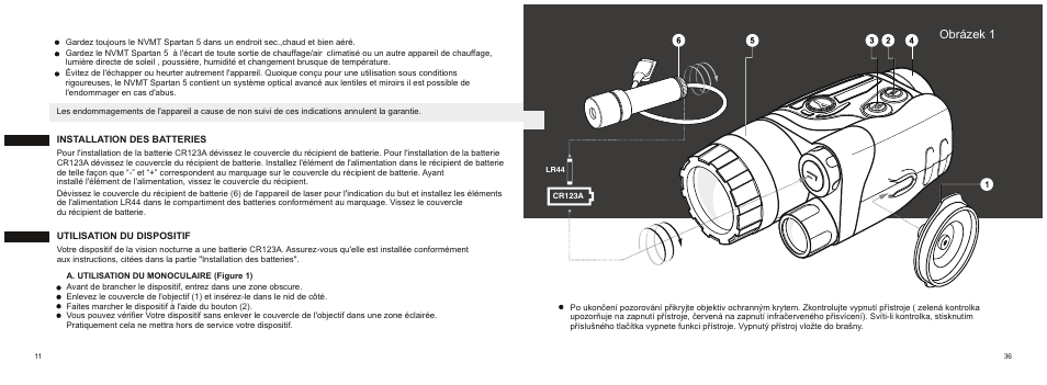 Obr 1 ázek | Yukon NVMT Spartan 5 User Manual | Page 14 / 26