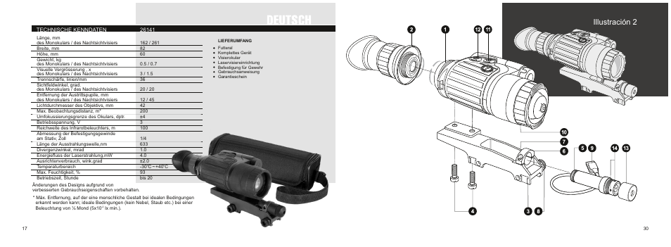 Illustración 2 | Yukon NVMT Spartan 5 User Manual | Page 20 / 26