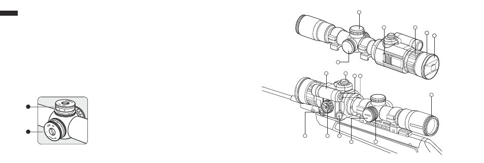 Элементы прицела и органы управления | Yukon PHOTON User Manual | Page 29 / 32