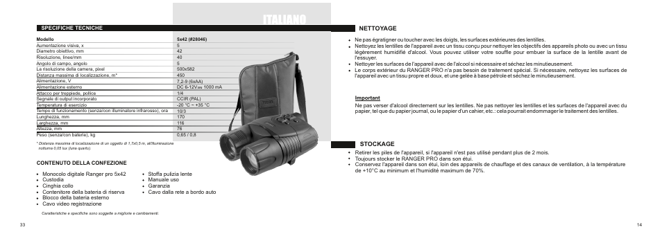 Yukon RANGER PRO 5x42 User Manual | Page 17 / 26