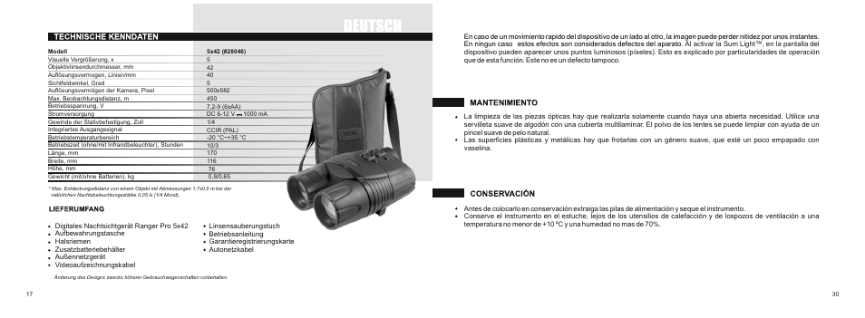 Yukon RANGER PRO 5x42 User Manual | Page 20 / 26