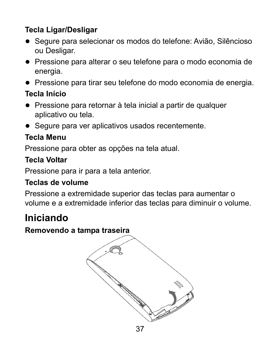 Iniciando | ZTE V881 User Manual | Page 39 / 58