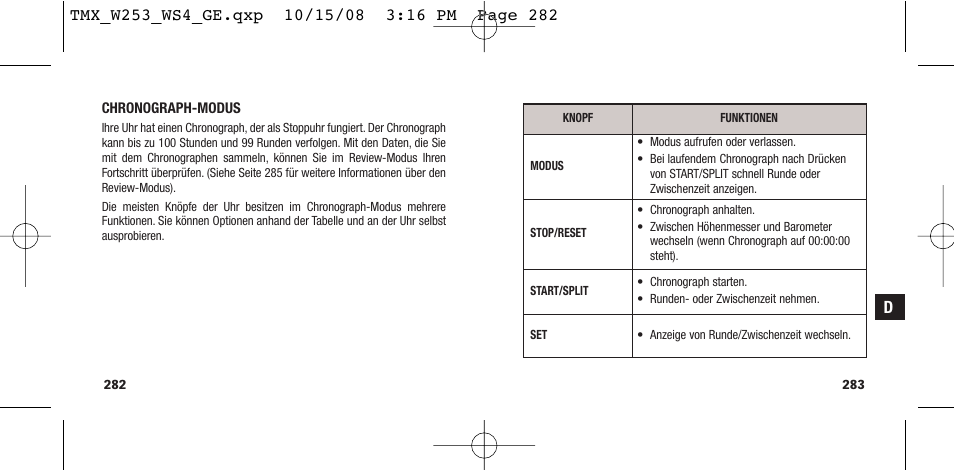 Timex T49761 User Manual | Page 144 / 179