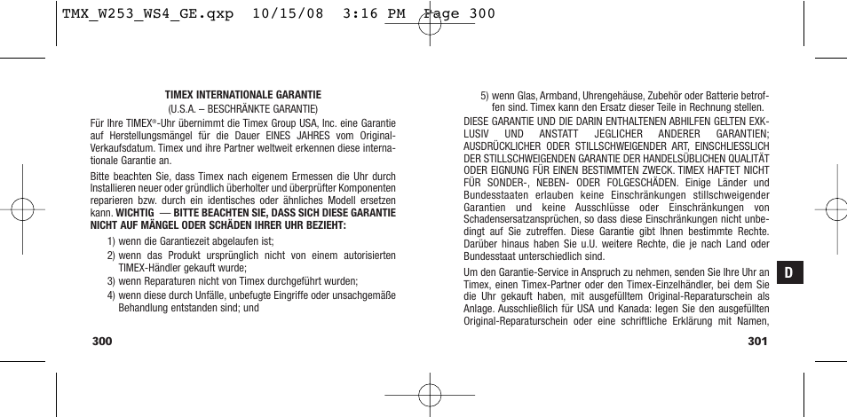 Timex T49761 User Manual | Page 153 / 179
