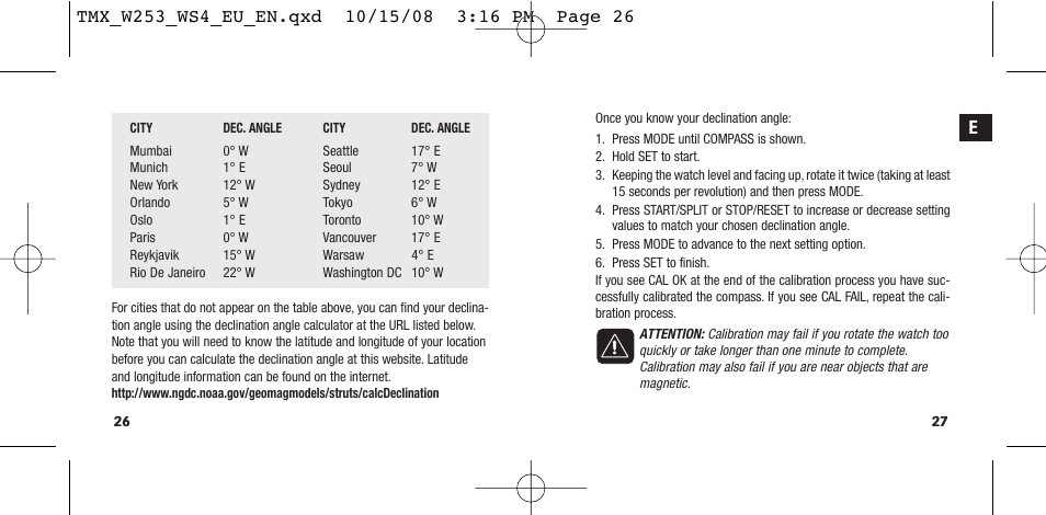 Timex T49761 User Manual | Page 16 / 179