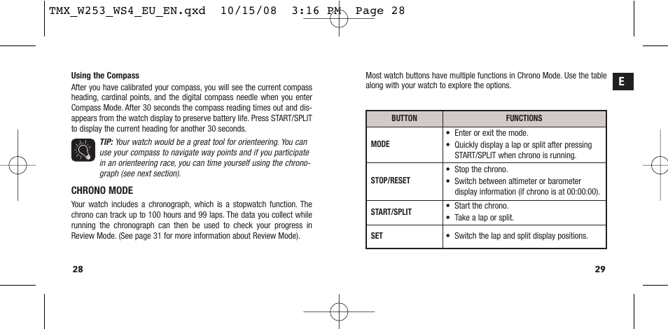 Timex T49761 User Manual | Page 17 / 179