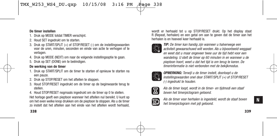 Timex T49761 User Manual | Page 172 / 179