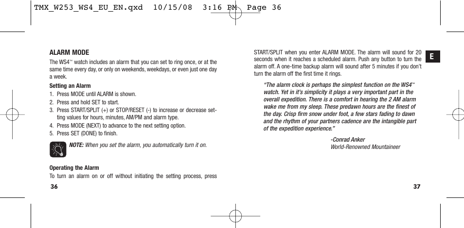 Timex T49761 User Manual | Page 21 / 179