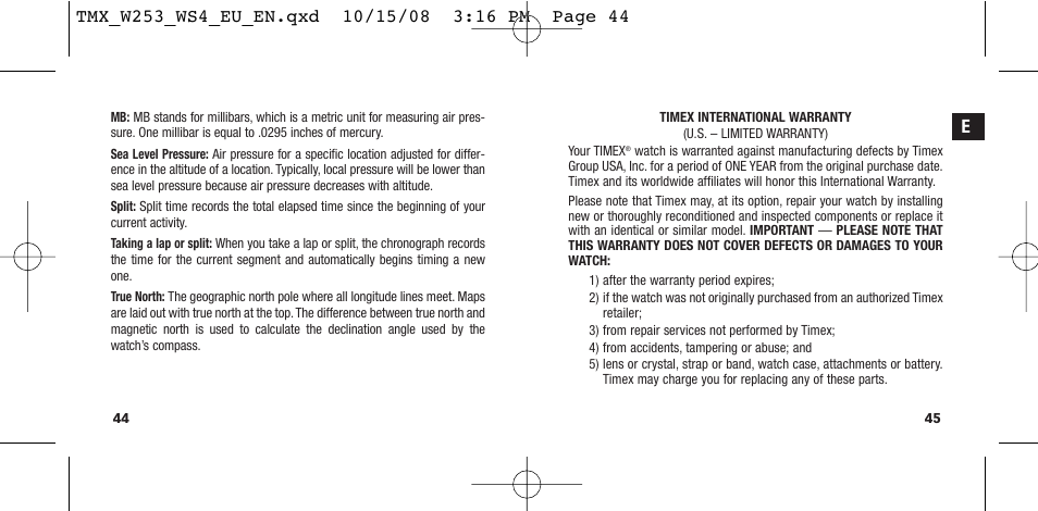 Timex T49761 User Manual | Page 25 / 179